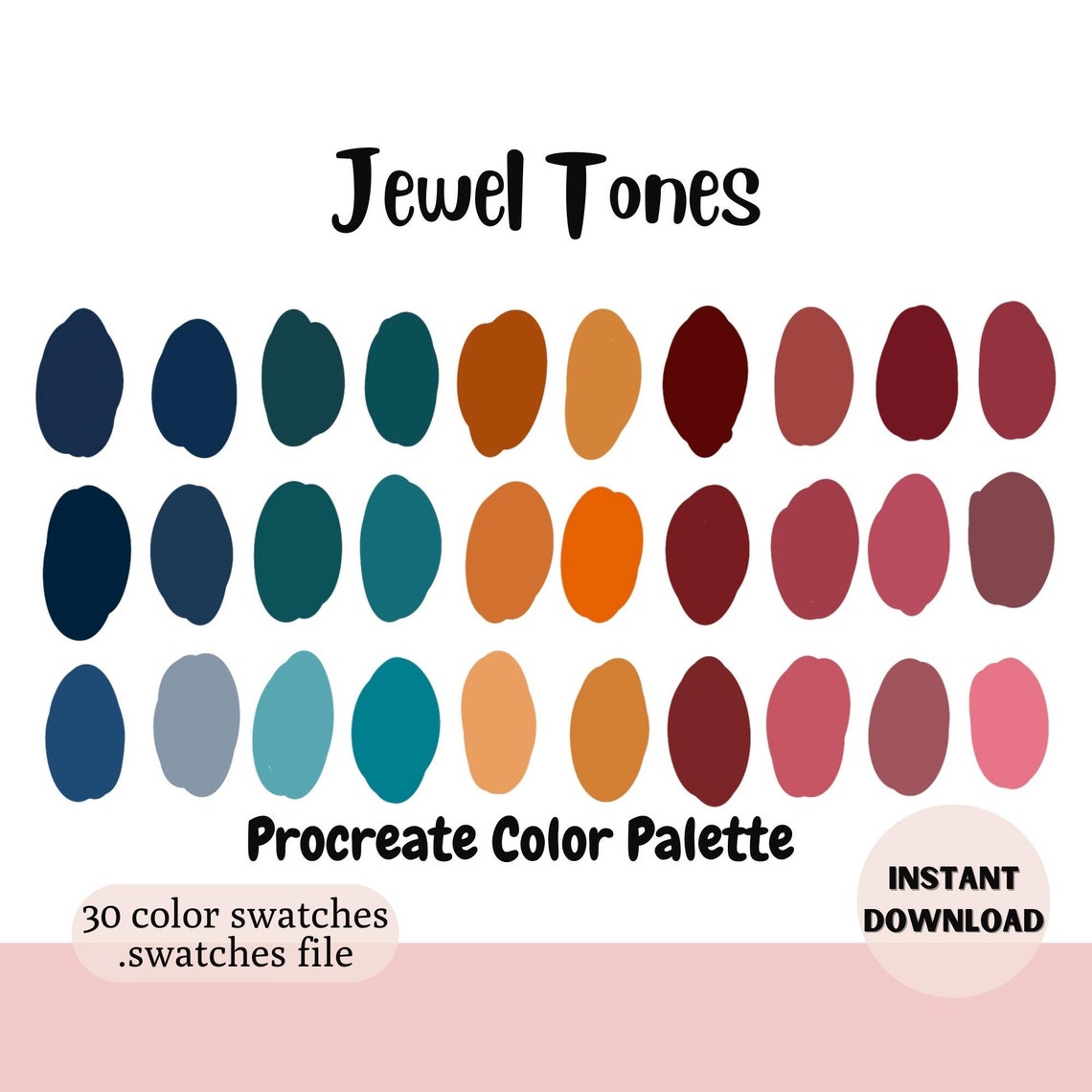 Procreate Color Palette Color Swatches iPad Color Palette - Etsy