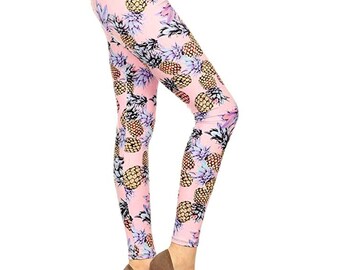 pineapple leggings plus size