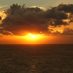 Florida Keys Sonnenuntergang mit Wolken