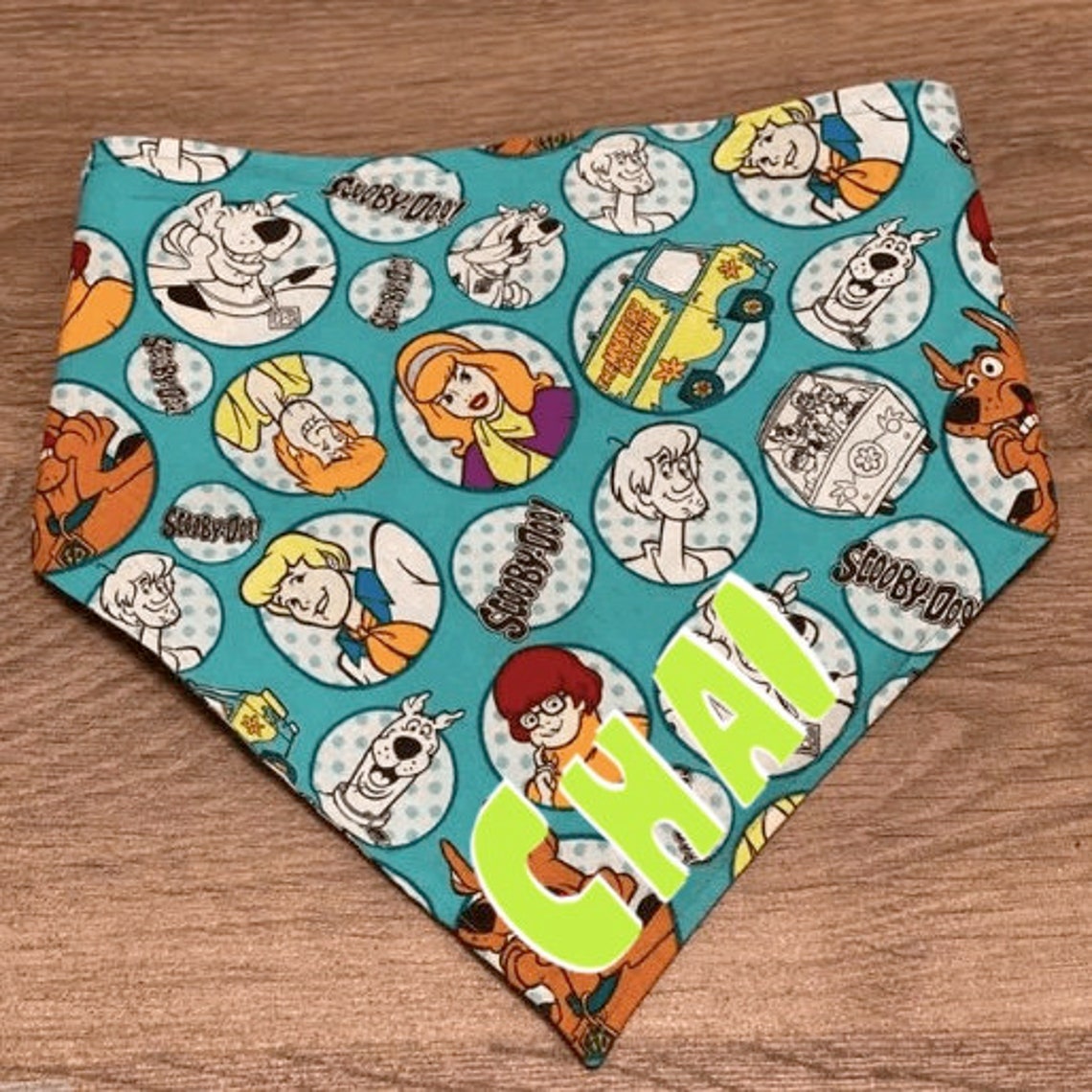Scooby Doo Dog Bandana / Custom Scooby Doo Bandana / Matching Etsy