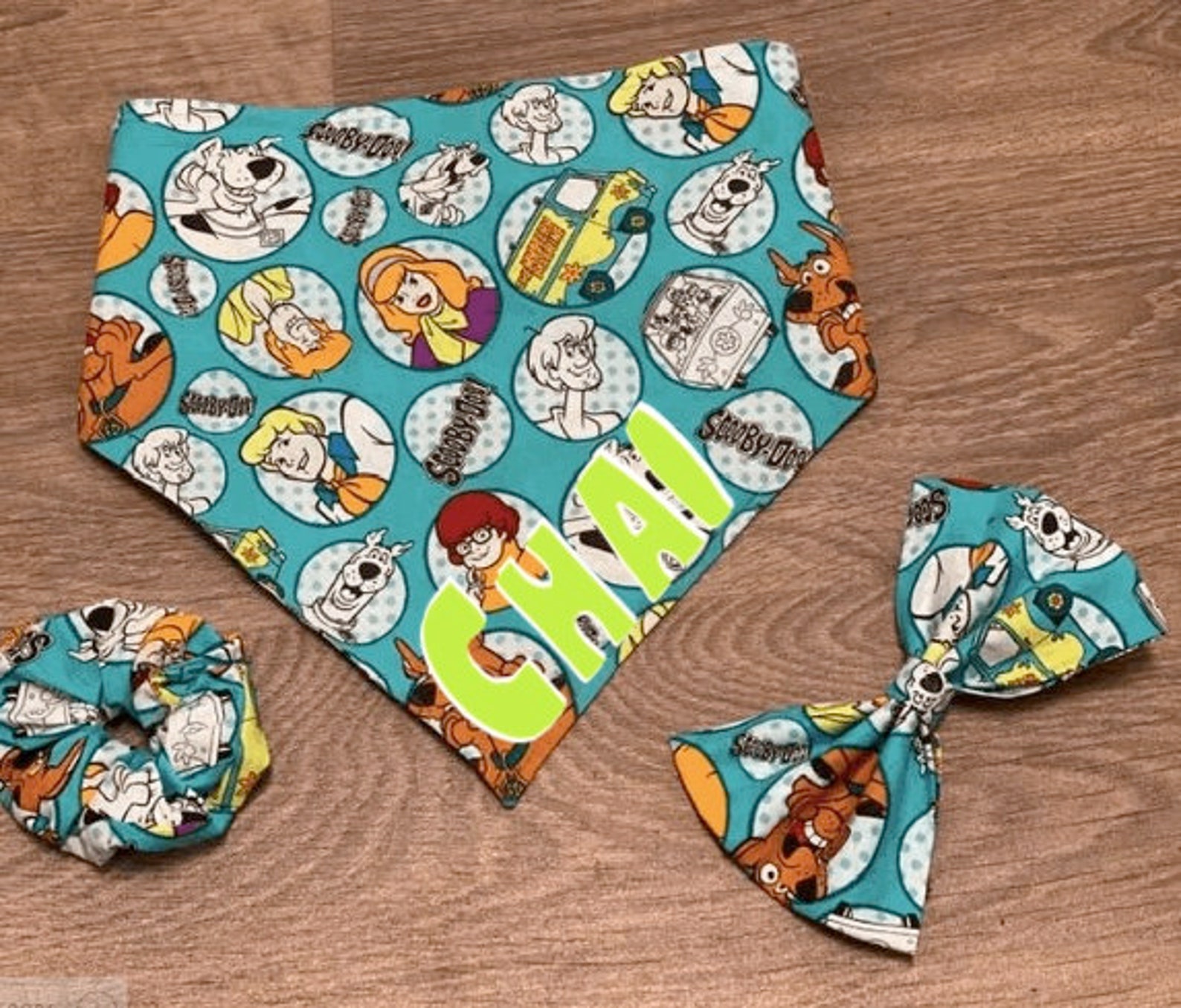 Scooby Doo Dog Bandana / Custom Scooby Doo Bandana / Matching Etsy