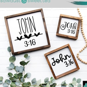 Juan 3 16 SVG, Versículo Bíblico SVG, SVG de las Escrituras, Svg de signo cristiano, Svg basado en la fe, Paquete de Escrituras Svg, Glowforge Svg, Svg