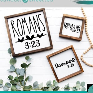 Romanos 3 23 SVG, Versículo Bíblico SVG, SVG de las Escrituras, Svg de signo cristiano, Svg basado en la fe, Paquete de Escrituras Svg, Glowforge Svg, Svg