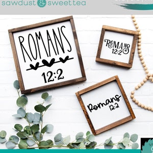 Romanos 12 2 SVG, Versículo Bíblico SVG, SVG de las Escrituras, Svg de signo cristiano, Svg basado en la fe, Paquete de Escrituras Svg, Glowforge Svg, Svg