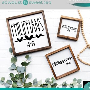 Filipenses 4 6 SVG, Versículo Bíblico SVG, SVG de las Escrituras, Svg de signo cristiano, Svg basado en la fe, Paquete de Escrituras Svg, Glowforge Svg, Svg
