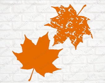 Fall Leaves SVG, Fall Leaf SVG, Fall Distressed SVG, Distressed Svg, Leaf Svg, Wreath Leaves Svg, Svg Fall