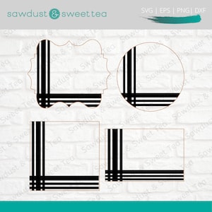 Plaid SVG, Buffalo Plaid SVG, Plaid Fall Decor SVG, Plaid Pattern Svg, Farmhouse Plaid Svg, Border Svg - Plaid Template Svg