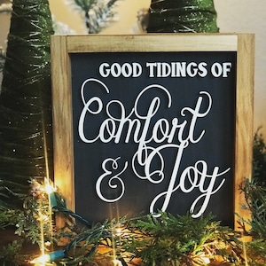 Gute Tidings von Komfort und Freude SVG - gute Tidings SVG - Komfort und Freude SVG - gute Tidings Shirt-Datei - Komfort und Freude Zeichen Datei
