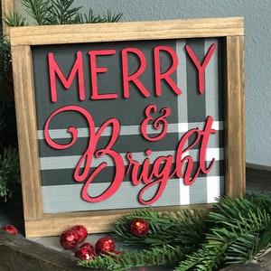 Merry and Bright SVG Merry and Bright Sign SVG Glowforge Christmas Svg ...