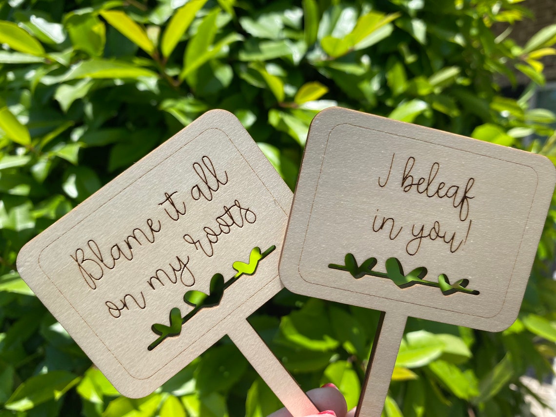 Funny Plant Stakes SVG Plant Stakes SVG Funny Plant Marker Etsy