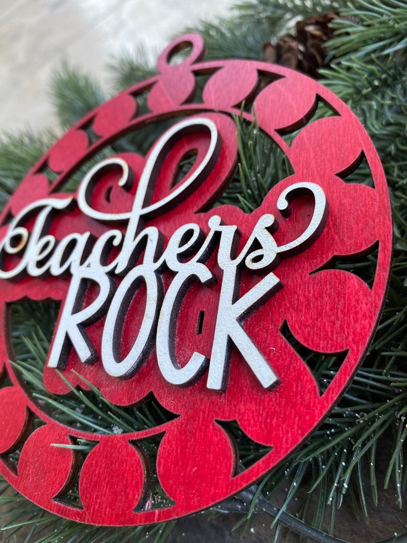 Download Best Teacher Ever SVG Teacher Ornament SVG Glowforge ...