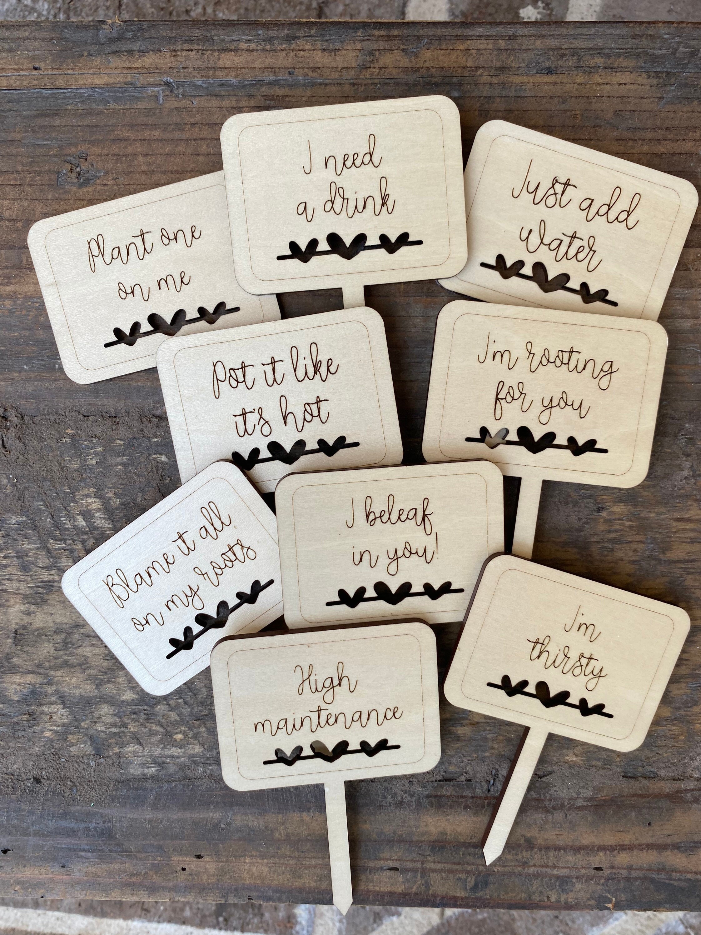 Funny Plant Stakes SVG Plant Stakes SVG Funny Plant Marker Etsy