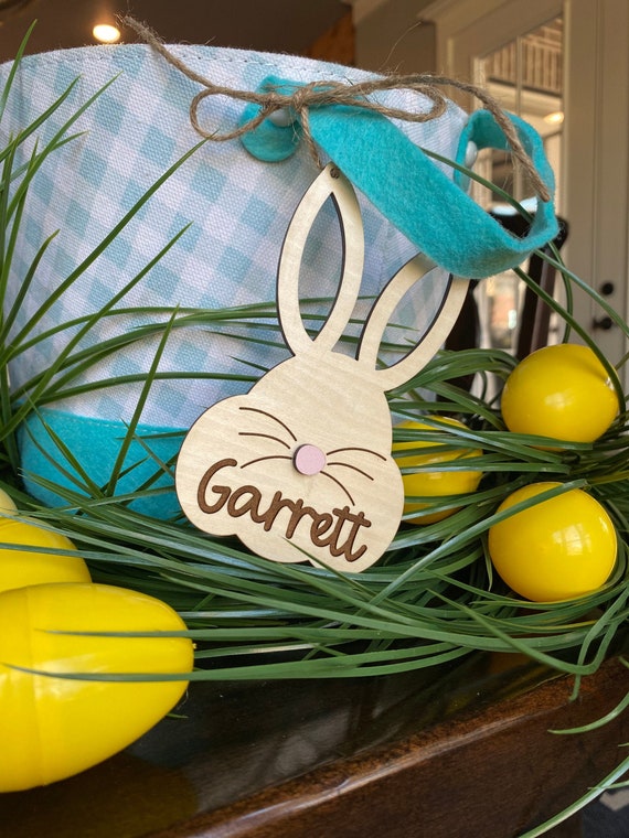 Easter Tag SVG, Easter Basket Tag Svg, Bunny Tag SVG, Bunny SVG, Easter Svg, Basket Tag Svg, Glowforge Easter Tag Svg, Glowforge Easter Svg