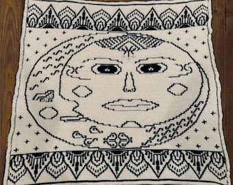 Lunar Mosaic Crochet Blanket Pattern: Sun, Moon, Stars (PDF)