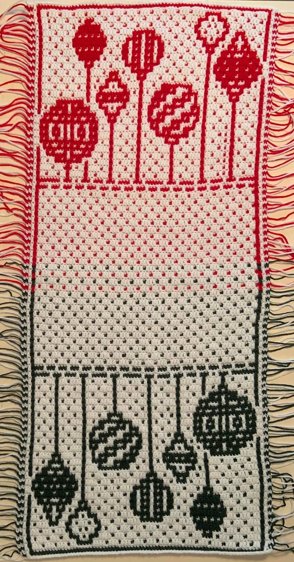 38 Table Runner Crochet Patterns to Refresh Your Home with Handmade Texture 8 Marji's All Decked Out Table Runner