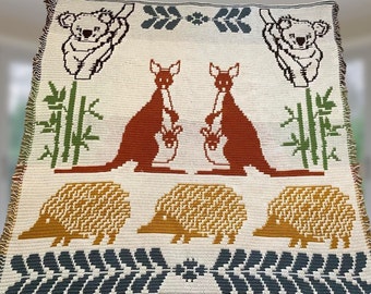 Christine's Australian Outback Blanket - Mosaic Crochet Pattern