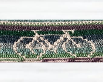 Alex's Biking Journey Mosaic Crochet Pattern - motif makes blanket, tote bag, scarf, table runner, pillows, many options