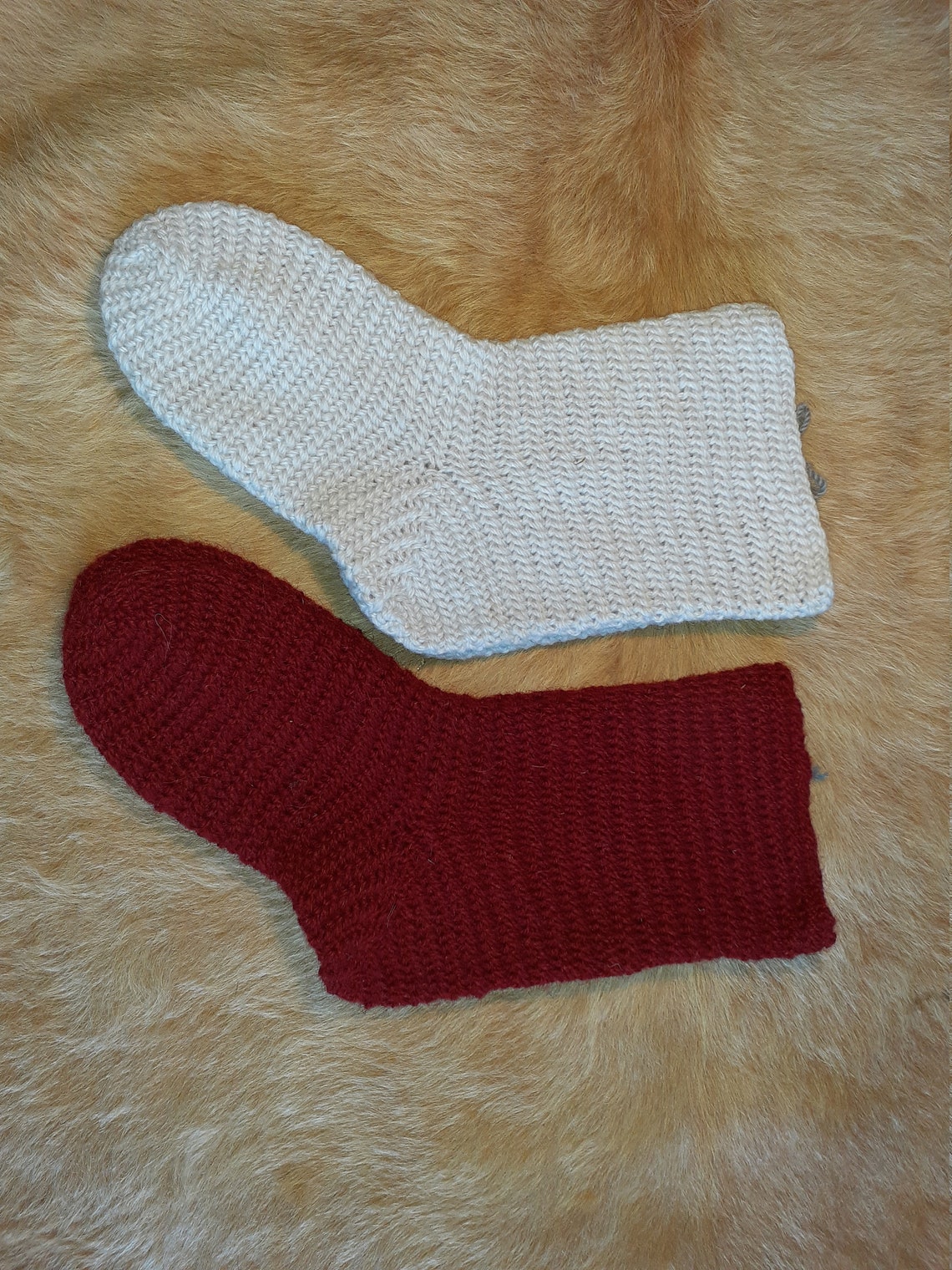 Nalbinding woolen socks Etsy Nalbinding woolen