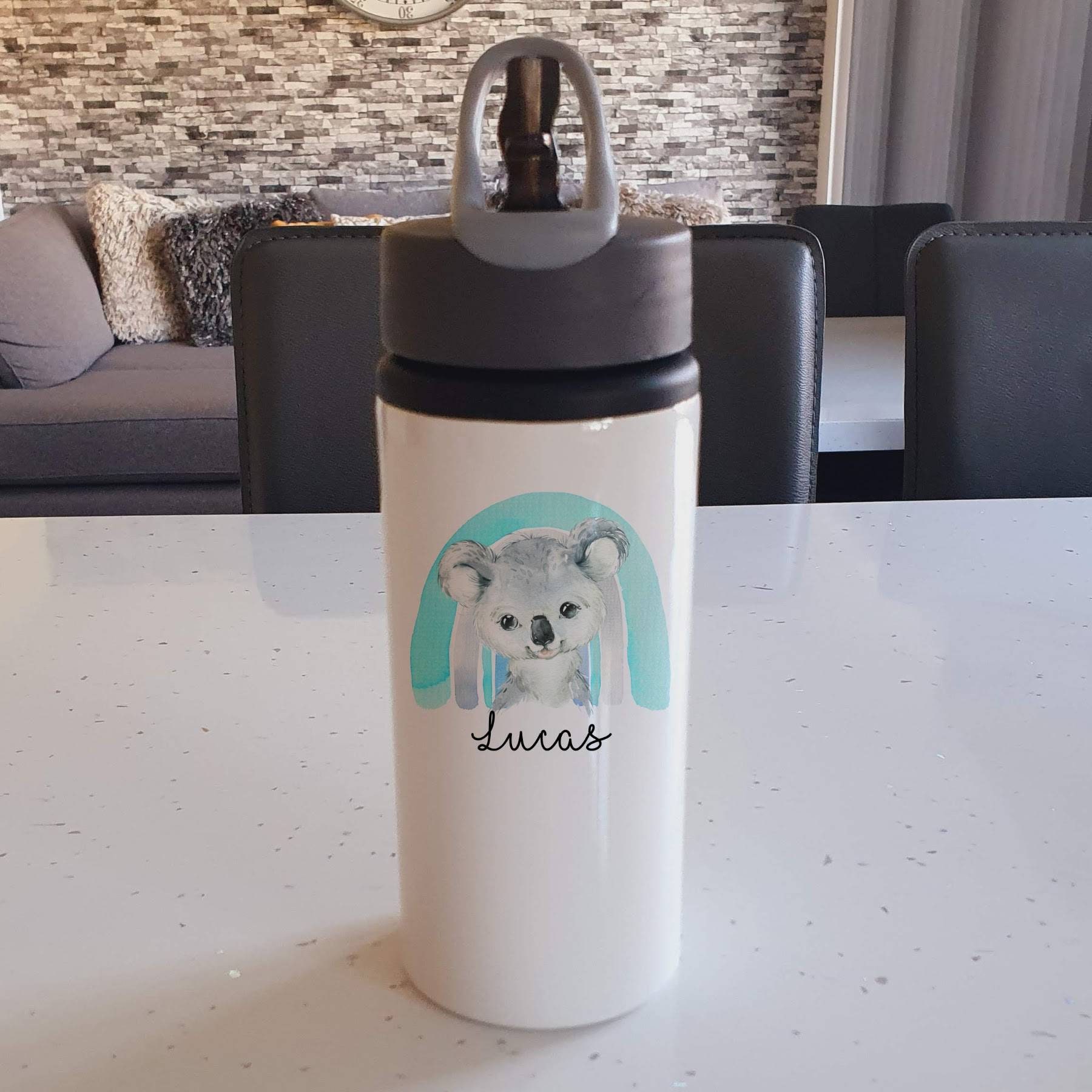 Personalised Koala Water Bottle Koala Drinks Bottle Koala Etsy