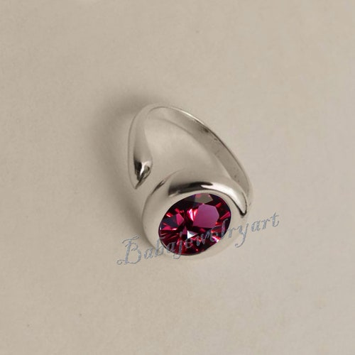 Natural Garnet Ring, Lady Ring, Dainty Ring For shops Women, 925 Sterling Silver Women Ring, Pinky Ring For Women, Chunky Silver Ring Gift Women