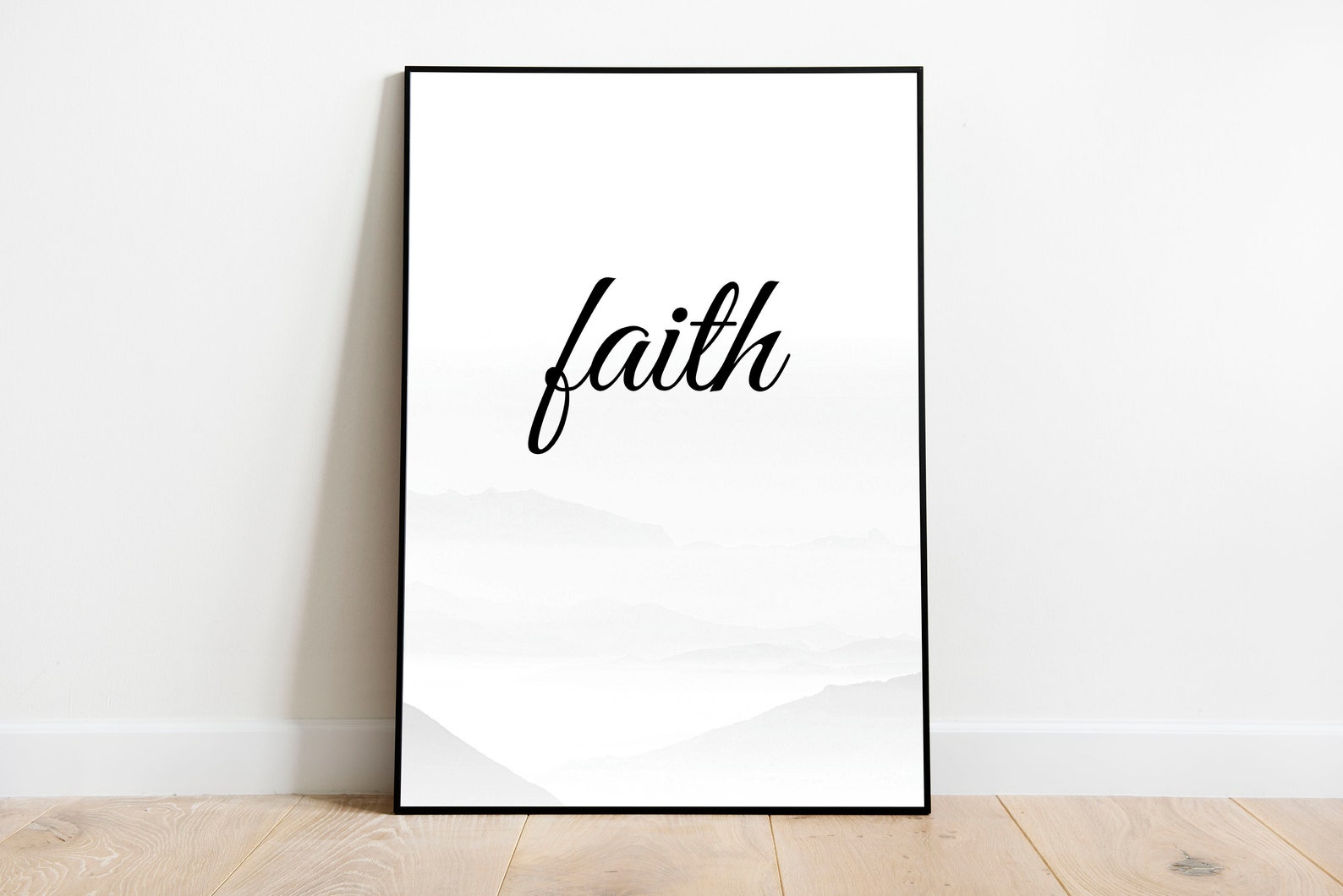 Faith Hope Love Wall Art Set of 3 Printable Prints Living | Etsy