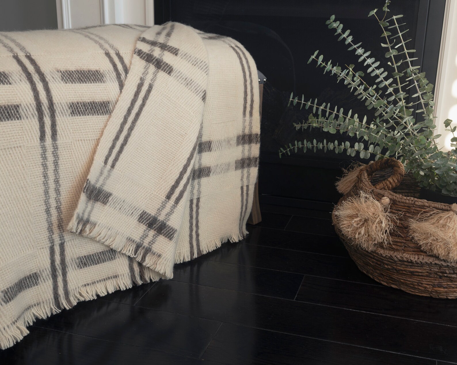 Soft Natural Wool Blanket Queen Size Etsy