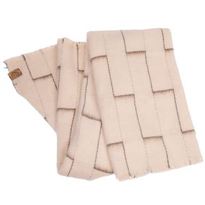 Soft Cascades Natural Wool Blanket 60 x 80 Inches