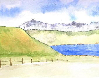 Original Watercolor landscape