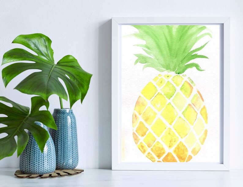 Download Original Watercolor Pineapple Watercolor Art Collectibles Vadel Com