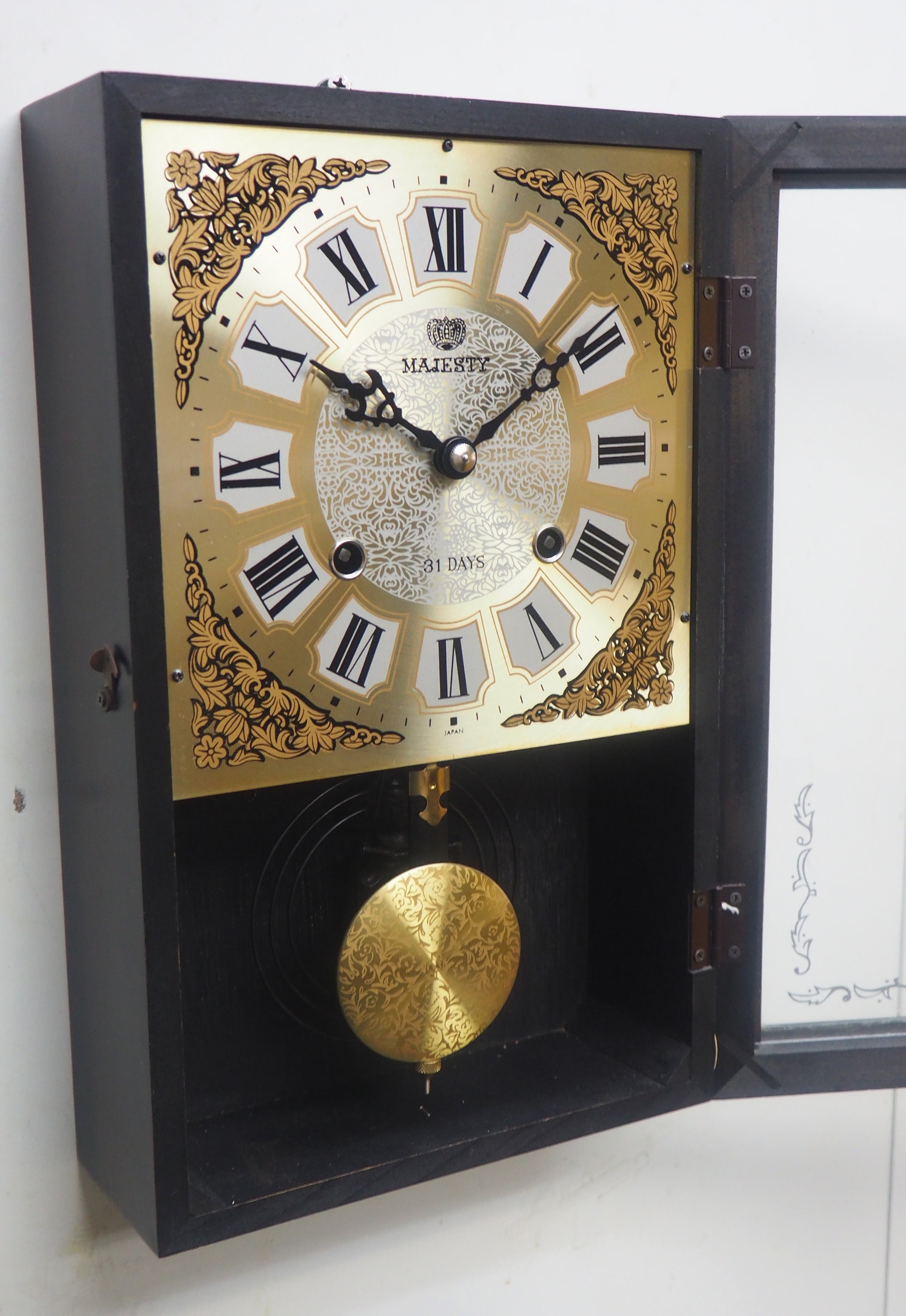 Mahogany Glazed Case 31day Wall Clock Majesty Vienna Wall Etsy