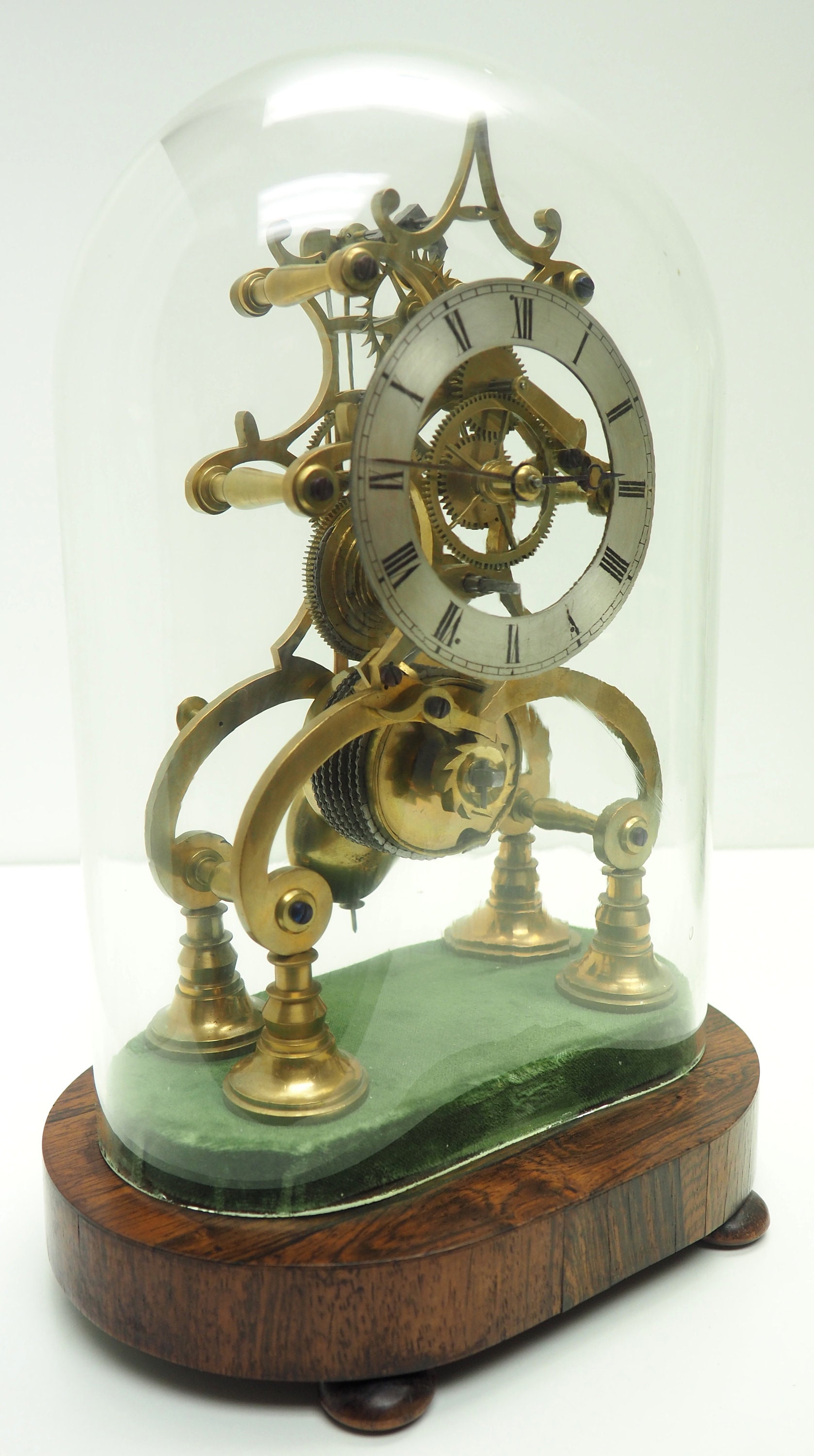 Vintage English Fusee Skeleton Clock 8day Fusee Timepiece Etsy