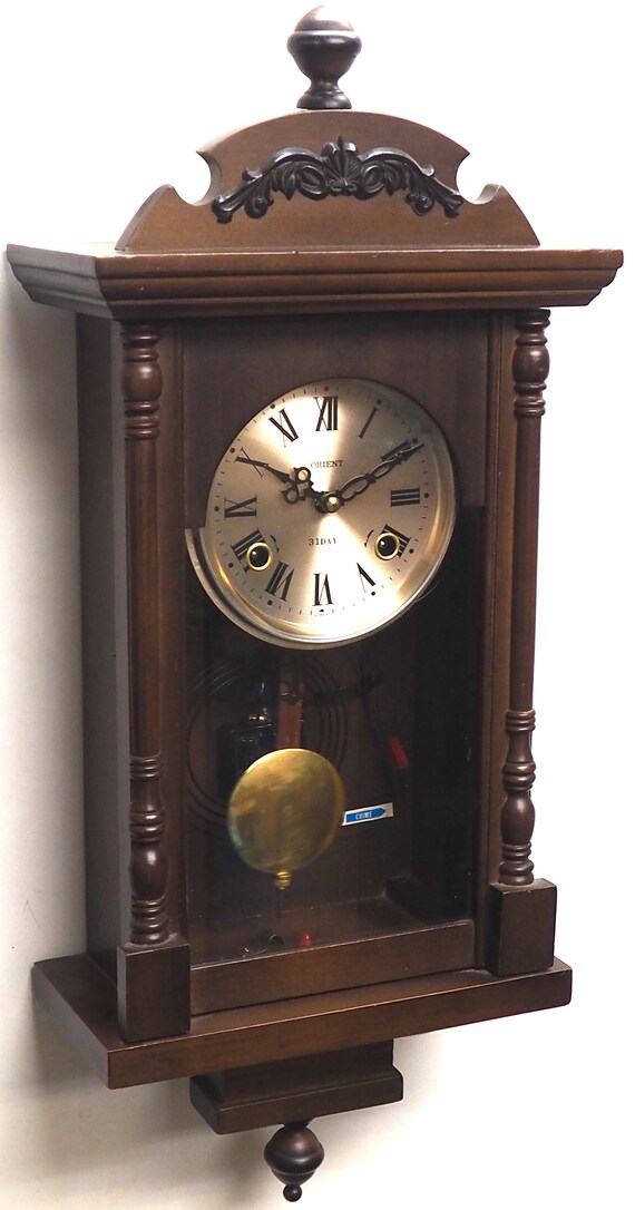 A Interesting Vintage Vienna Wall Clock 1980s Mechanical Wall Etsy