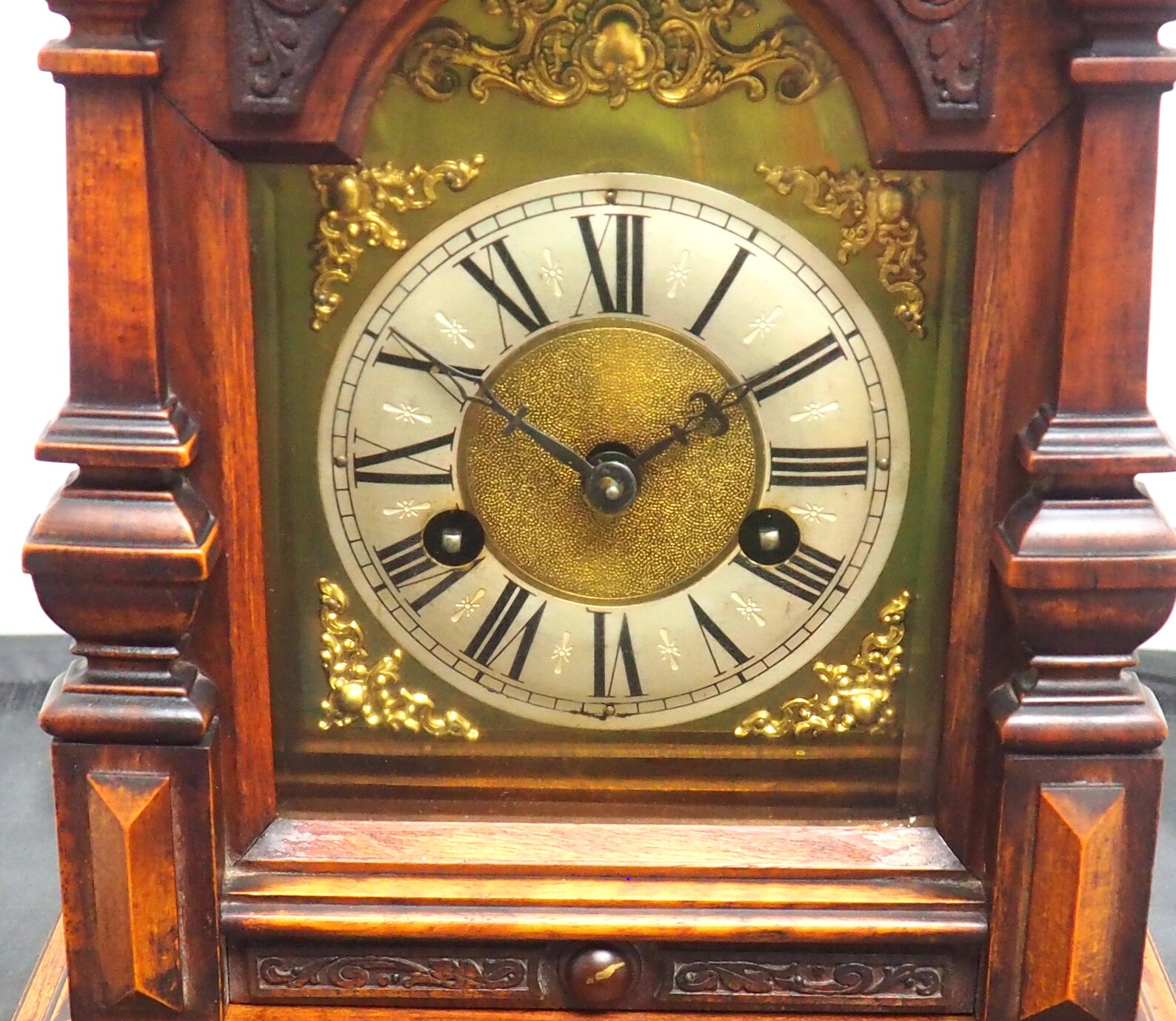 Antique German Junghans Mantel Clock Architectural 8day Etsy