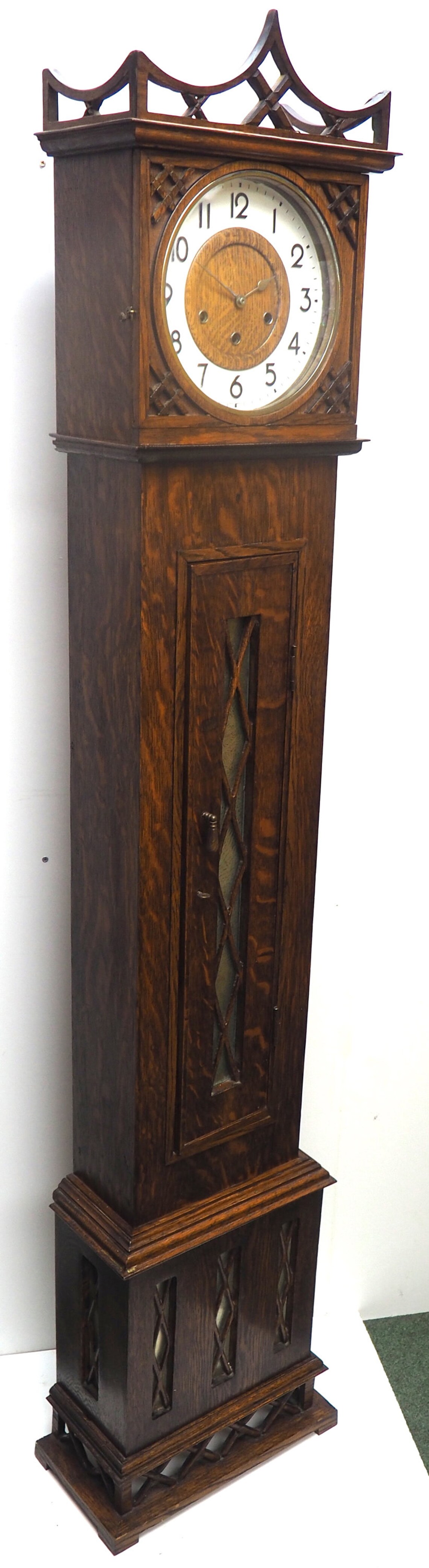 Antique Grandmother Clock Fine Musical Longcase Clock Oak & Etsy