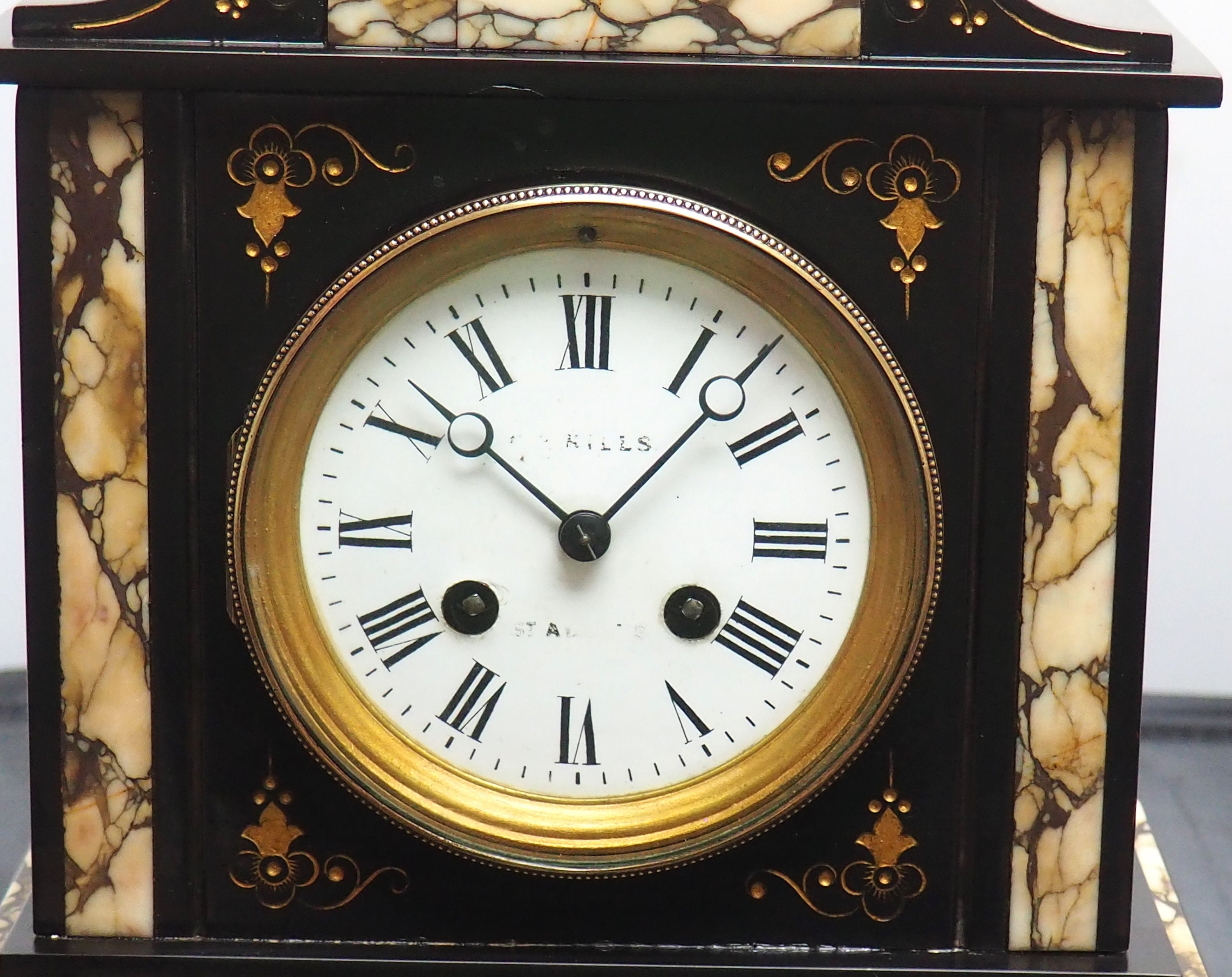 Special French 8day Slate Mantel Clock Striking Clock With Etsy UK