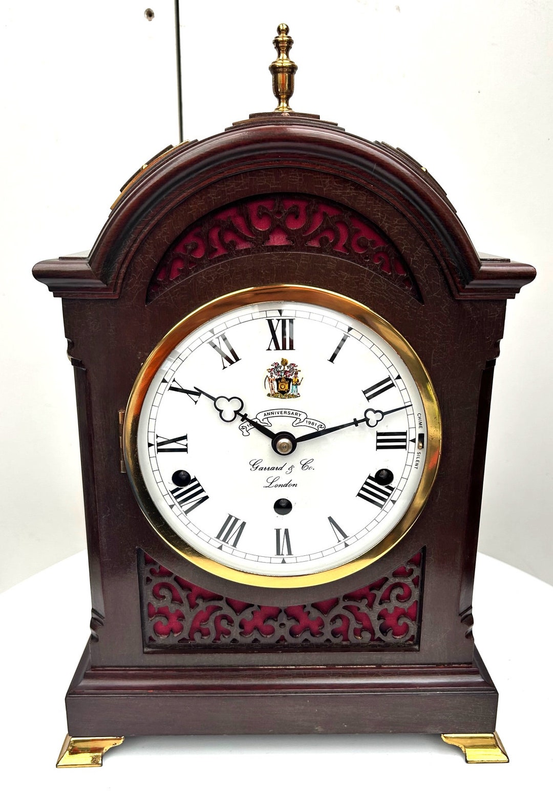 Musical Westminster Chime Bracket Clock Triple Chime 8day Garrard by