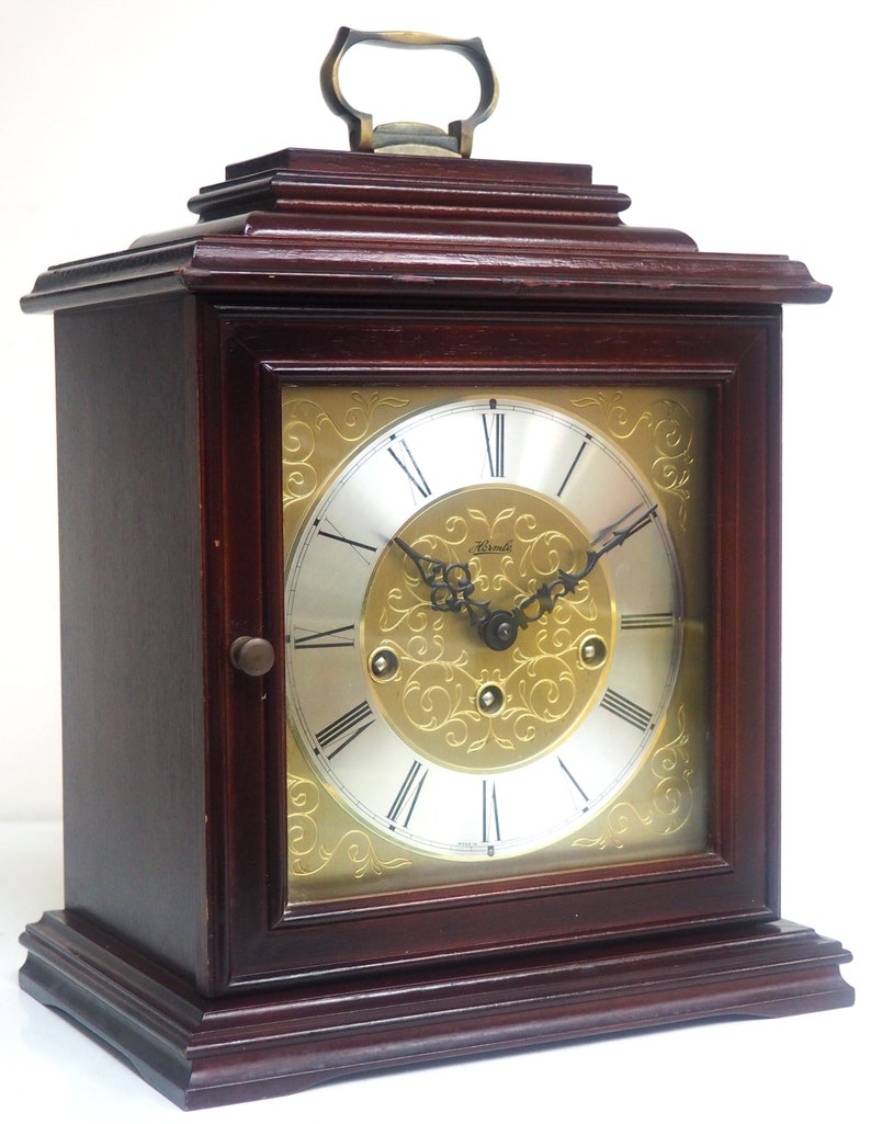 Fine Hermle Mantel Clock 8 Day Chiming Bracket Clock With Etsy