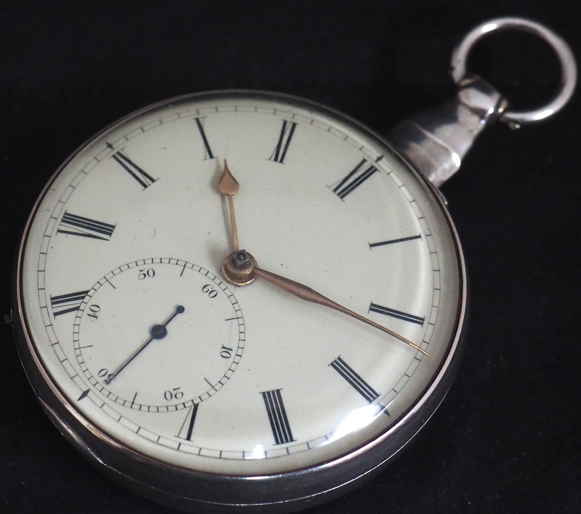 Antique Silver Pair Case Pocket Watch Fusee Escapement Key | Etsy