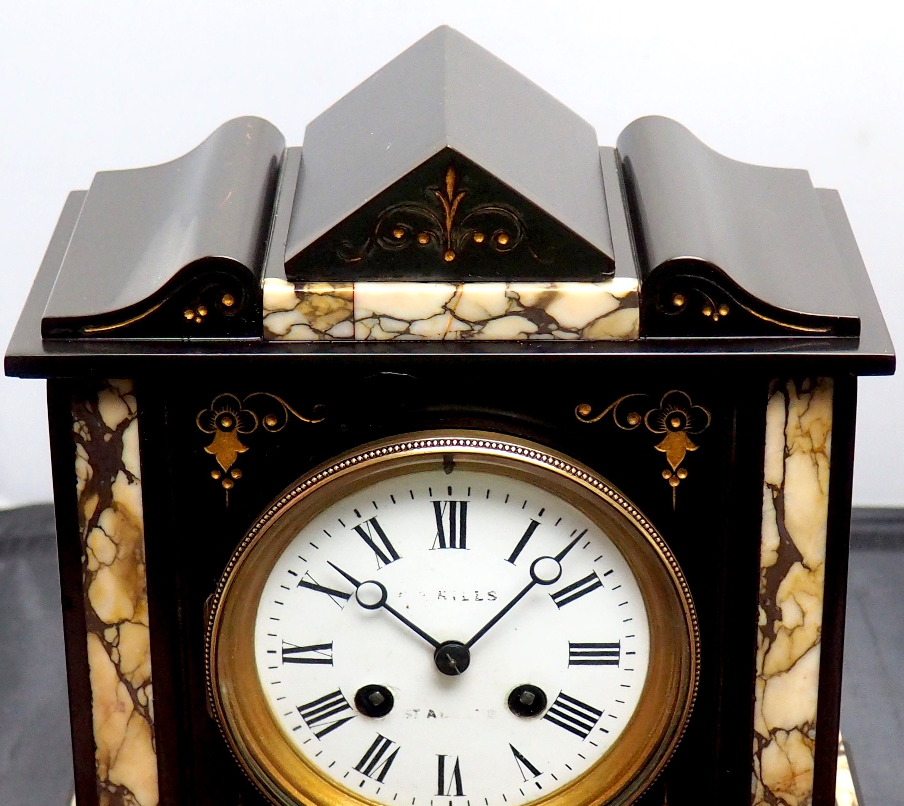 Special French 8day Slate Mantel Clock Striking Clock With Etsy UK