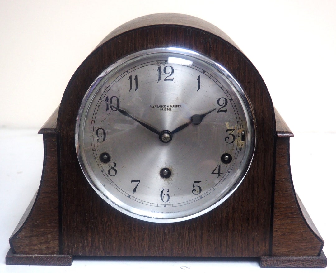 Fine Garrard Art Deco Mantel Clock 8 Day Westminster Chime Mantle Clock