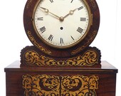 A fine English Regency rosewood fusee mantle Bracket clock