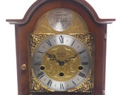 Superb Quality Walnut 8 Day Musical Mantel Clock Westminster Quarter Chiming Mantle Clock Woodford