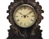 Antique English 8 Day Twin Fusee Bracket clock 8-Day Striking Double Fusee Mantel Clock by H J Wallis