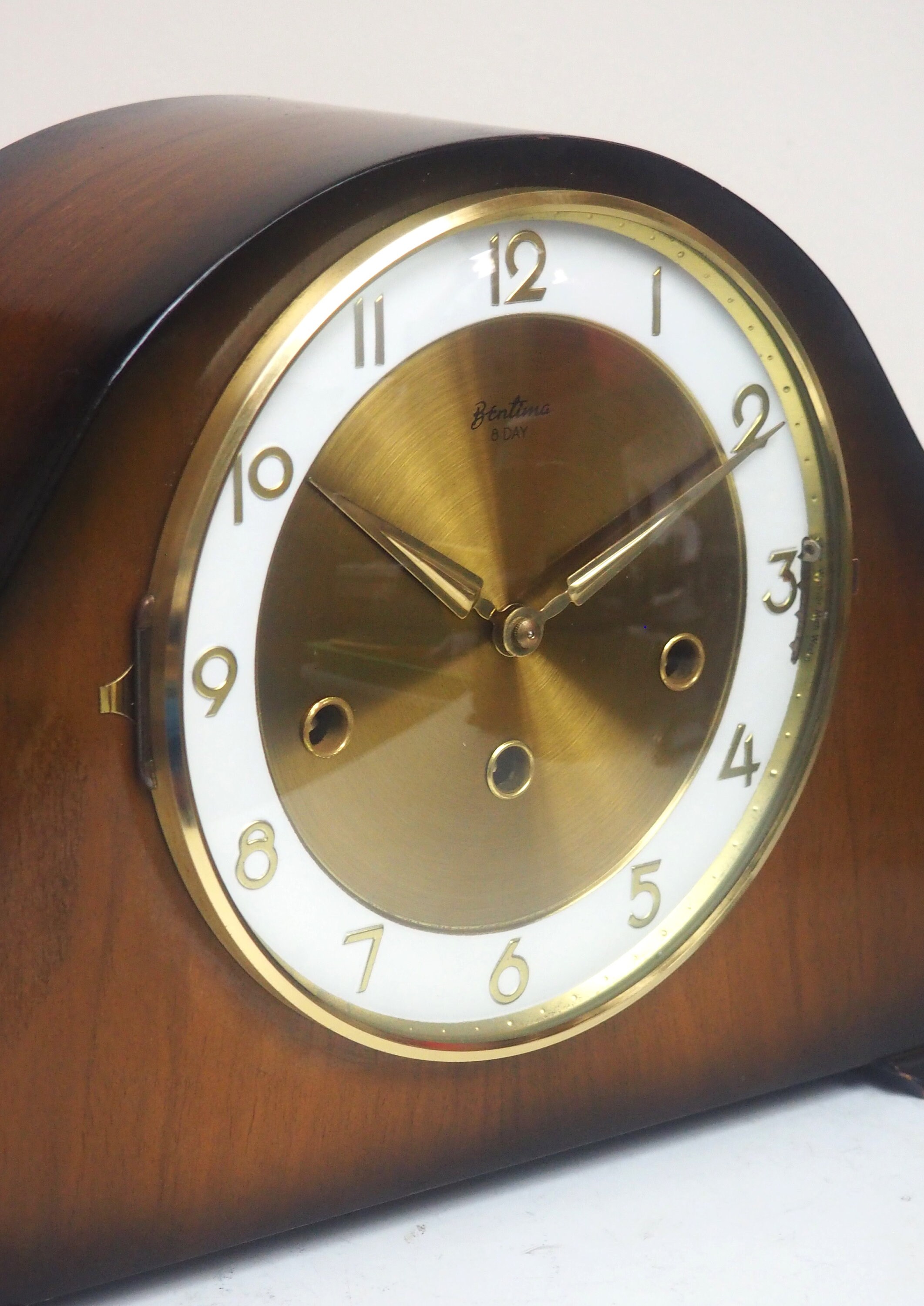 Triple Chime 8day Mantel Clock Fine Bentima Westminster Etsy Australia