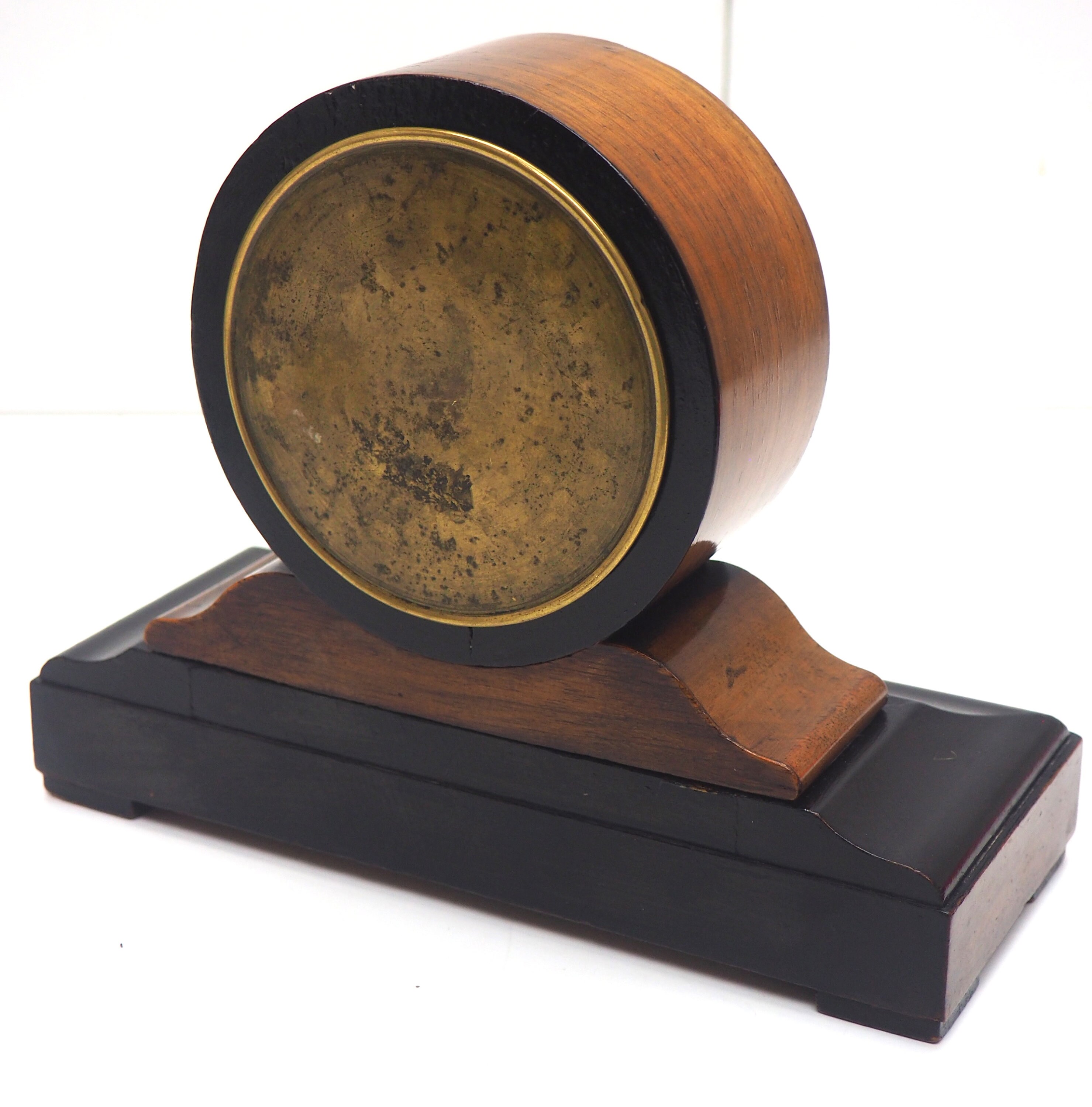 Great French Drum Head Mantel Clock Walnut and Ebonised Case Etsy