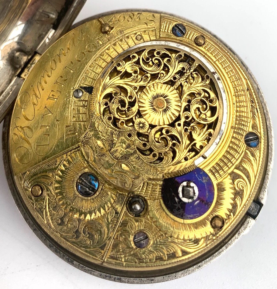 Antique Silver Pair Case Pocket Watch Fusee Verge Escapement - Etsy UK