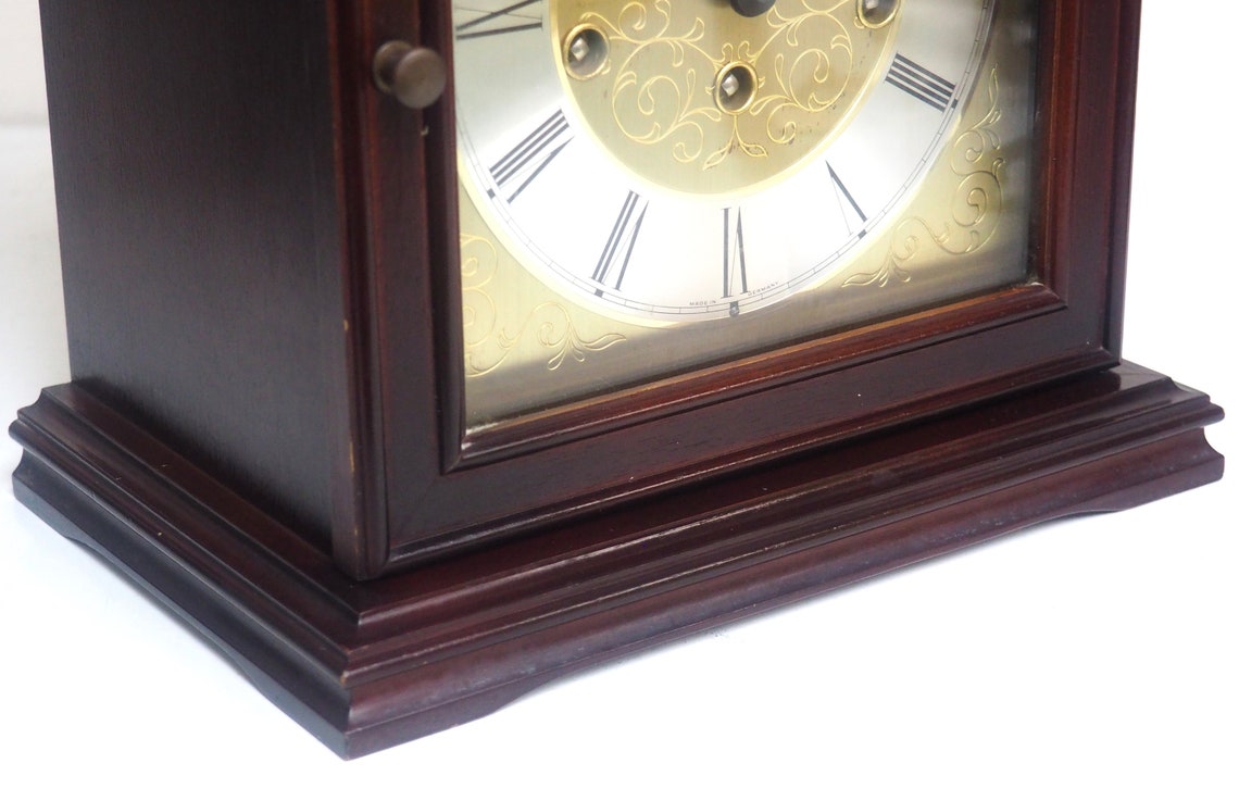 Fine Hermle Mantel Clock 8 Day Chiming Bracket Clock With Etsy