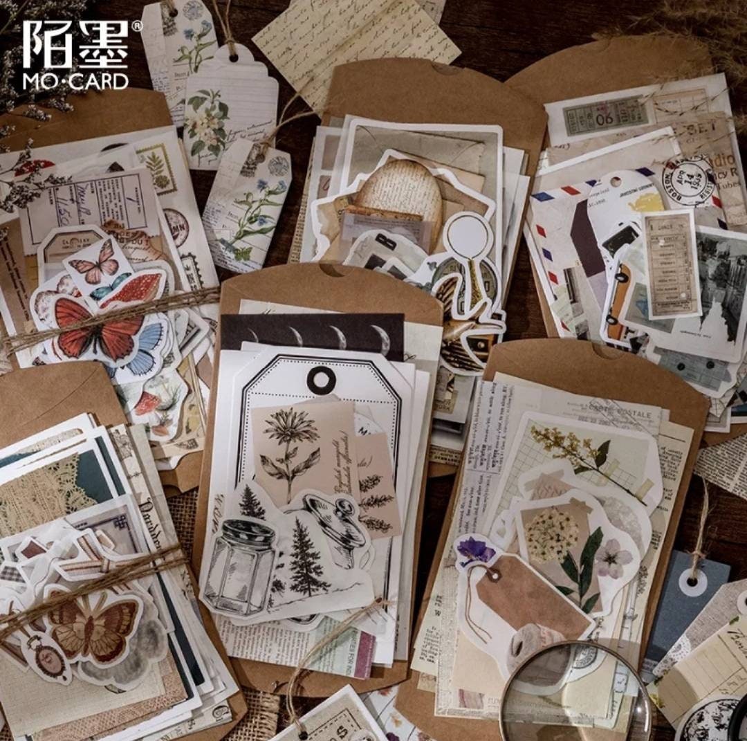 Vintage Scrapbook Journal Set - Scrapbook Kit - Vintage Mixed Set ...