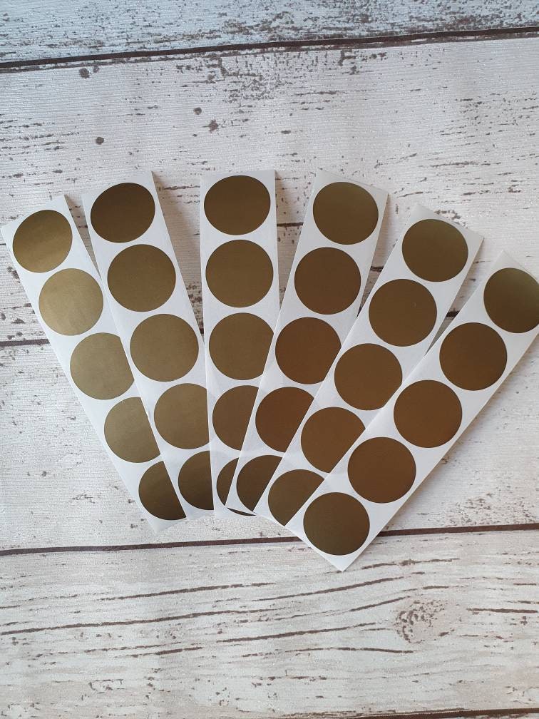 Gold Scratch off Stickers 2.5 Cm Scratch to Reveal Stickers Etsy UK