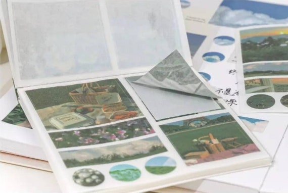 Aesthetic Sticker Book Creative Journalling Washi Sticker Set